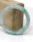 Baikalla Jewelry Jade Bangle Genuine Burmese Green Jadeite Jade Bangle Bracelet ( 58.8 mm )