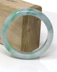 Baikalla Jewelry Jade Bangle Genuine Burmese Green Jadeite Jade Bangle Bracelet ( 58.8 mm )