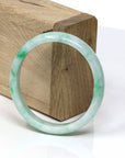 Baikalla Jewelry Jadeite Jade Bangle Bracelet Genuine Burmese Jadeite Jade Oval Bangle Bracelet ( 55.1 mm )