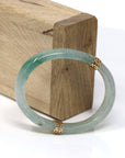 Baikalla Jewelry Jadeite Jade Bangle Bracelet Baikalla™ "Classic Bangle" 18k Genuine Oval Jadeite Jade (high quality) Bracelet Bangle ( 54.4 mm )