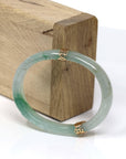 Baikalla Jewelry Jadeite Jade Bangle Bracelet Baikalla™ "Classic Bangle" 18k Genuine Oval Jadeite Jade (high quality) Bracelet Bangle ( 54.4 mm )