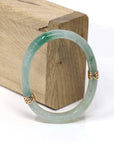 Baikalla Jewelry Jadeite Jade Bangle Bracelet Baikalla™ "Classic Bangle" 18k Genuine Oval Jadeite Jade (high quality) Bracelet Bangle ( 54.4 mm )