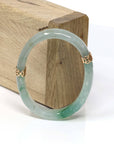 Baikalla Jewelry Jadeite Jade Bangle Bracelet Baikalla™ "Classic Bangle" 18k Genuine Oval Jadeite Jade (high quality) Bracelet Bangle ( 54.4 mm )