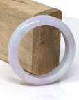 Baikalla Jewelry Jadeite Jade Bangle Bracelet Genuine Lavender-Green Jadeite Jade Bracelet Bangle ( 55.4 mm )