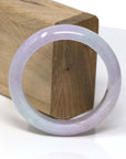 Baikalla Jewelry Jadeite Jade Bangle Bracelet Genuine Lavender-Green Jadeite Jade Bracelet Bangle ( 55.4 mm )