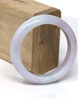 Baikalla Jewelry Jadeite Jade Bangle Bracelet Genuine Lavender-Green Jadeite Jade Bracelet Bangle ( 55.4 mm )