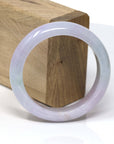 Baikalla Jewelry Jadeite Jade Bangle Bracelet Genuine Lavender-Green Jadeite Jade Bracelet Bangle ( 55.4 mm )