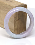 Baikalla Jewelry Jadeite Jade Bangle Bracelet Genuine Lavender-Green Jadeite Jade Bracelet Bangle ( 55.4 mm )