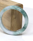 Baikalla Jewelry Jadeite Jade Bangle Bracelet Real Burmese Jadeite Jade Bangle Bracelet ( 57.8 mm )