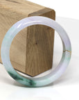 Baikalla Jewelry Jadeite Jade Bangle Bracelet 18k Gold Inlaid Real Jadeite Jade bangle Bracelet ( 57.3 mm )
