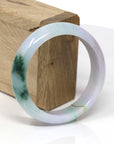 Baikalla Jewelry Jadeite Jade Bangle Bracelet 18k Gold Inlaid Real Jadeite Jade bangle Bracelet ( 57.3 mm )