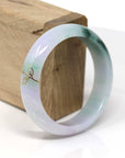 Baikalla Jewelry Jadeite Jade Bangle Bracelet 18k Gold Inlaid Real Jadeite Jade bangle Bracelet ( 57.3 mm )