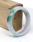 Baikalla Jewelry Jadeite Jade Bangle Bracelet 18k Gold Inlaid Real Jadeite Jade bangle Bracelet ( 57.3 mm )