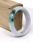 Baikalla Jewelry Jadeite Jade Bangle Bracelet 18k Gold Inlaid Real Jadeite Jade bangle Bracelet ( 57.3 mm )