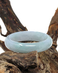 Baikalla Jewelry Jadeite Jade Bangle Bracelet Genuine Burmese Ice Jadeite Jade Bangle Bracelet ( 57.4 mm )