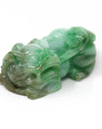 Baikalla Jewelry genuine jadeite carving Baikalla™ Pi Xiu Green Jadeite Jade PiXiu Pendant Necklace (Feng Shui Lucky) JG078