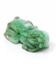 Baikalla Jewelry genuine jadeite carving Baikalla™ Pi Xiu Green Jadeite Jade PiXiu Pendant Necklace (Feng Shui Lucky) JG078