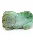 Baikalla Jewelry genuine jadeite carving Baikalla™ Pi Xiu Green Jadeite Jade PiXiu Pendant Necklace (Feng Shui Lucky) JG078