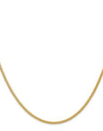 Baikalla Jewelry 14K Yellow Gold Pendant 20 in 14K 2.3mm Solid Spiga Wheat with Lobster Clasp Gold Chain