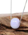 Baikalla Jewelry Jade Pendant Necklace Baikalla™ "Good Luck Button" Necklace Real Lavender Jade Lucky KouKou Pendant Necklace