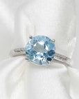 Baikalla Jewelry Gemstone Ring Baikalla™ Sterling Silver Sky Blue Topaz Ring