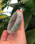 Baikalla Jewelry Jadeite Jade Bangle Bracelet Baikalla Genuine Burmese Green Jadeite Jade Oval Bangle (59.70 mm)