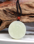 Baikalla Jewelry Jade Pendant Necklace Baikalla™ "Classic Yin Yang" Genuine HeTian White Nephrite Jade Yinyang Pendant Necklace