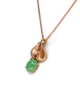 Baikalla Jewelry Gold Jadeite Necklace Pedant Only 18k Rose Gold Jadeite Jade Diamond Pendant Necklace