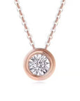 Baikalla Jewelry Gold Diamond Necklace 18k Rose Gold Baikalla™ "You are the only one to me" 18k gold diamond necklace