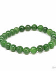 Baikalla Jewelry jade beads bracelet Baikalla Genuine Green Nephrite Jade Round Beads Bracelet Bangle ( 9.5mm )