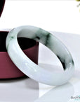Baikalla Jewelry Jadeite Jade Bangle Genuine Burmese Jadeite Jade Bangle Bracelet ( 57.5 mm )