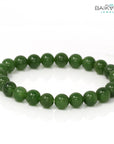 Baikalla Jewelry jade beads bracelet Baikalla Genuine Green Nephrite Jade Round Beads Bracelet Bangle ( 8mm & 9.5mm)