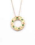 Baikalla Jewelry God Jadeite Necklace Baikalla™ "Alexandra" 14k Rose Gold & Genuine Imperial Jadeite Pendant Necklace