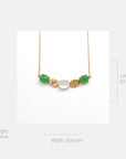 Baikalla Jewelry Gold Jadeite Pendant Baikalla™ 18k Rose Gold Imperial Green & Ice Jadeite Jade Necklace