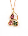 Baikalla Jewelry Gemstone Pendant Necklace Baikalla™ 18k Rose Gold & Natural Tourmaline Pendant Necklace