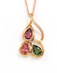 Baikalla Jewelry Gemstone Pendant Necklace Baikalla™ 18k Rose Gold & Natural Tourmaline Pendant Necklace