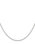 Baikalla Jewelry 14K Yellow Gold Pendant Sterling Silver 1.55 mm Solid Beaded Chain with Jump Ring 18 in