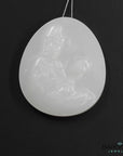 Baikalla Jewelry Jade Pendant Necklace "Guan Yin Goddess" Genuine HeTian White Nephrite "Mutton Fat "Jade Guanyin Pendant Necklace