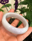 Baikalla Jewelry Jadeite Jade Bangle Bracelet Genuine Burmese Lavender Jadeite Jade Bracelet Bangle ( 58.38 mm )