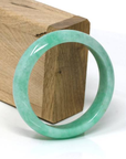 Baikalla Jewelry Jadeite Jade Bangle Bracelet Genuine Burmese Apple Green Jadeite Jade Bangle Bracelet ( 57.0 mm)