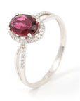 Baikalla Jewelry gold tourmaline ring 7.5 18k Rose Gold Natural Violet Tourmaline Ring