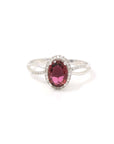 Baikalla Jewelry gold tourmaline ring 18k Rose Gold Natural Violet Tourmaline Ring