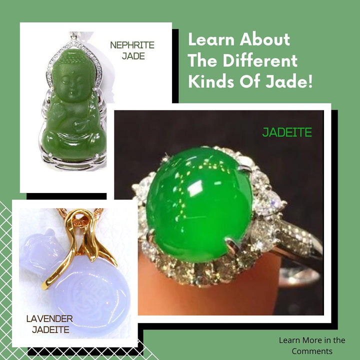 Real Jadeite Jade Lavender Pendant Ring Guanyin