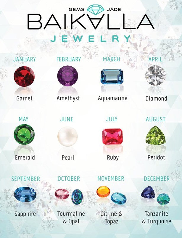 BIRTHSTONES FOR EACH MONTH | Birthday Gift | Birthstones Jewelry