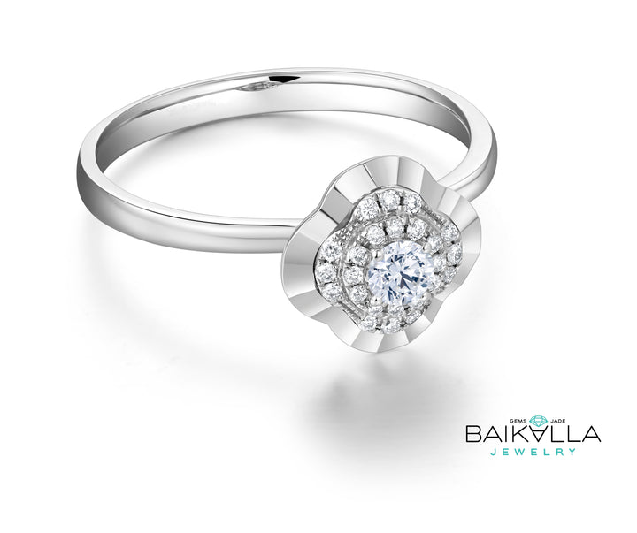 Genuine Diamond Engagement Ring
