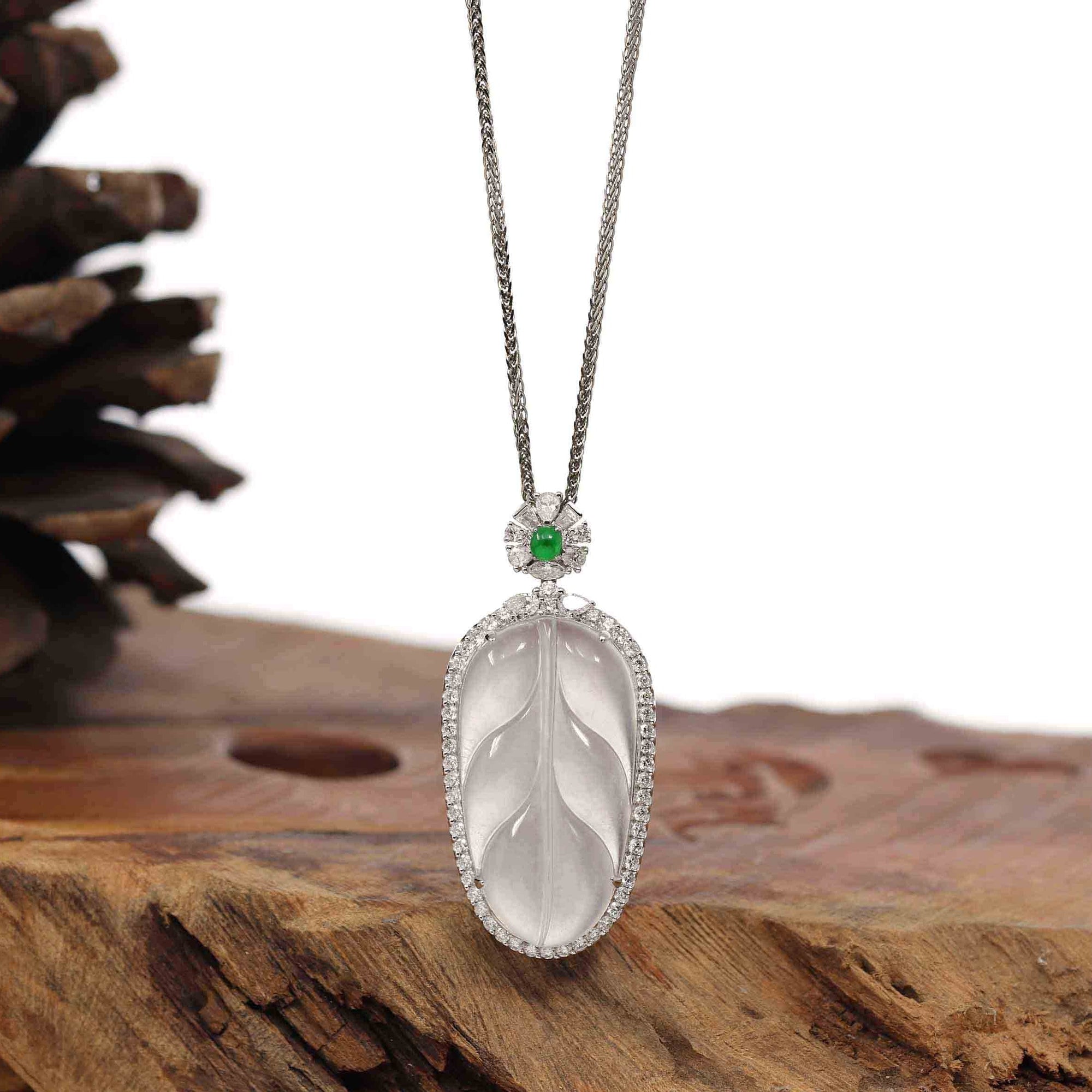Natural Jade Leaf Carving Pendants – Meaning, Symbolism & Timeless Beauty