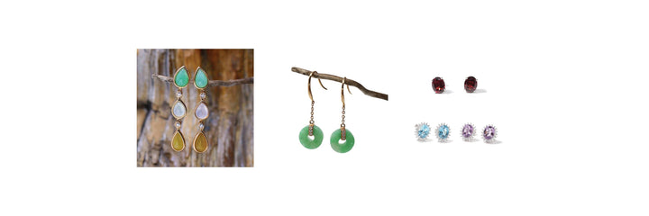 Jade earrings | Gemstone Earrings