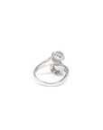 Baikalla Natural Imperial Green & Icy Jadeite Jade Cabochon 18kw Gold Ring W/ Natural Diamonds
