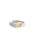 Baikalla Natural Icy Jadeite Jade 18kwy Gold Bar Ring W/ Natural Diamonds 