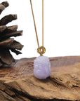 Baikalla 18K Yellow Gold "PiXiu" Natural Lavender Jadeite Jade Pendant